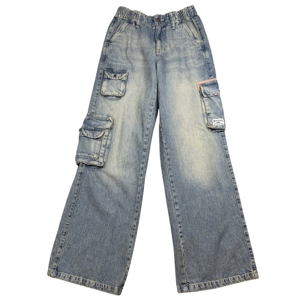 Urban Outfitters BDG Cyber Stone Tinted Y2K Cargo Jeans Women's 26 Blue Skater